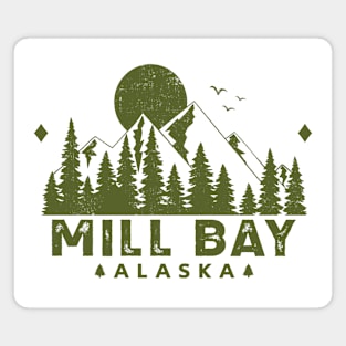 Mill Bay Alaska Mountain Souvenir Magnet